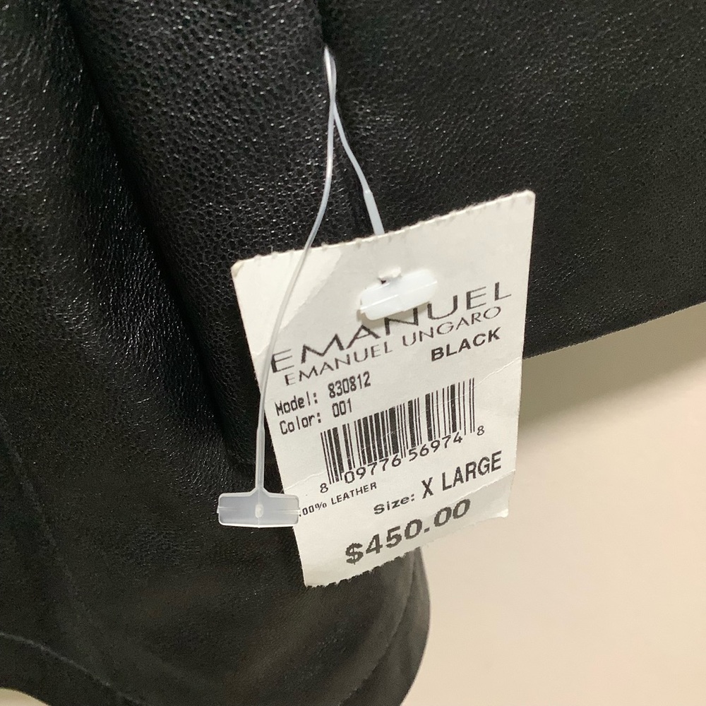 Emanuel Ungaro 100% Genuine Leather Jacket - Picture 10 of 10